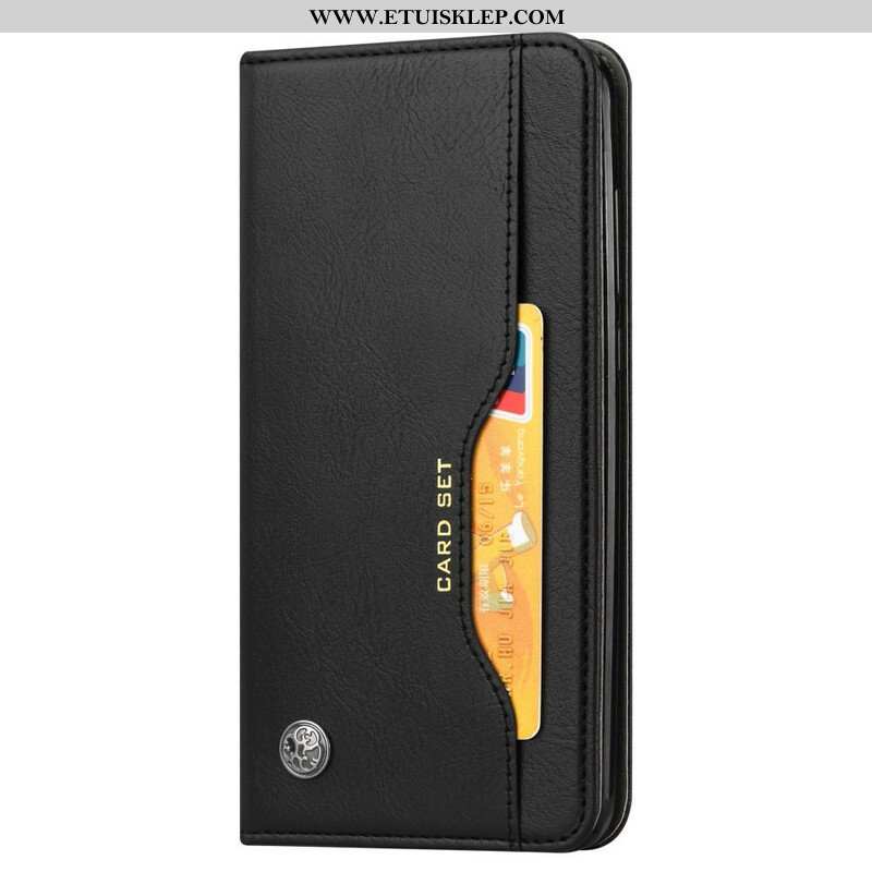 Etui Na Telefon do Poco M5s Etui Folio Etui Na Karty Ze Sztucznej Skóry